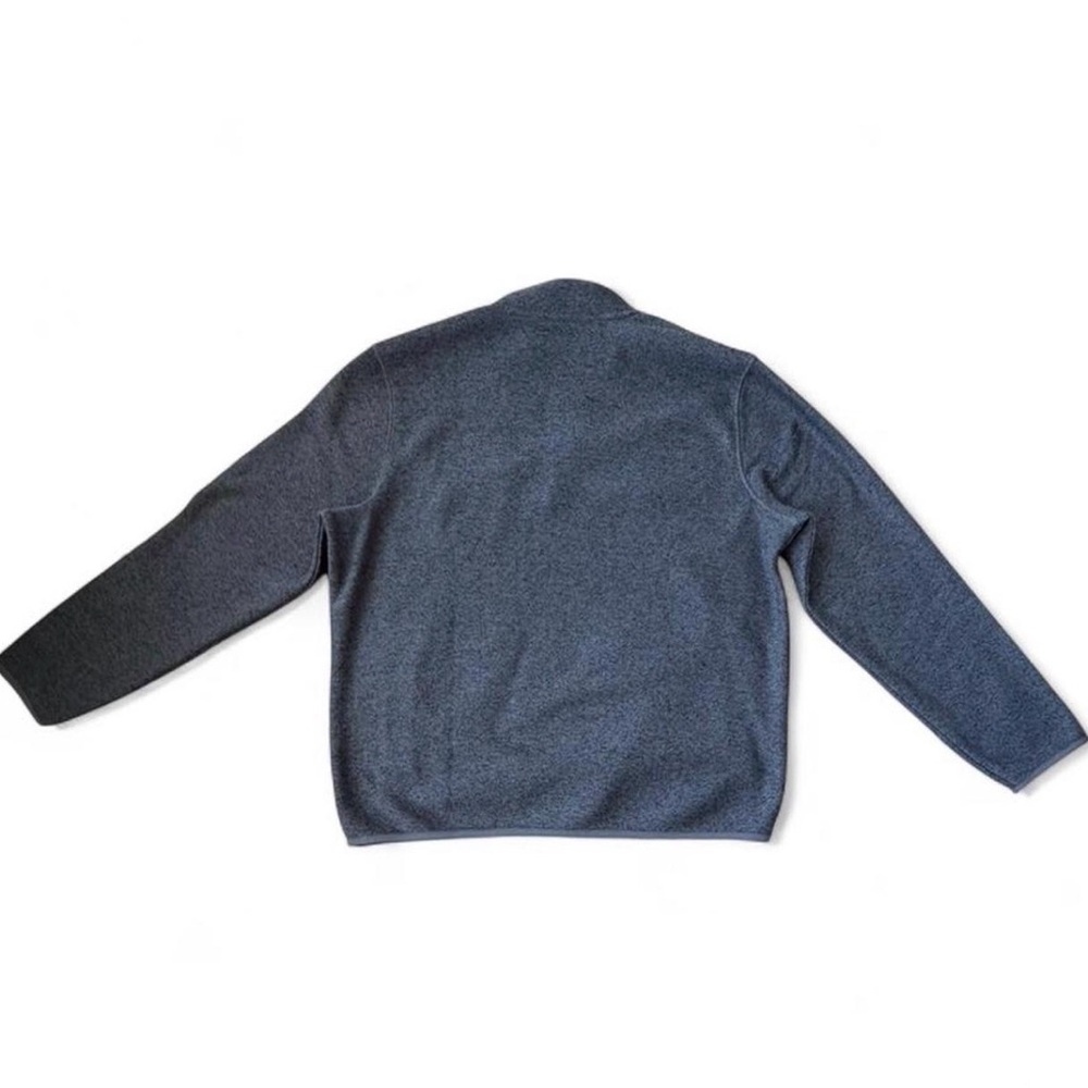 Eddie Bauer Men's Heather Navy Half-Zip Sweater - Picture 5 of 7